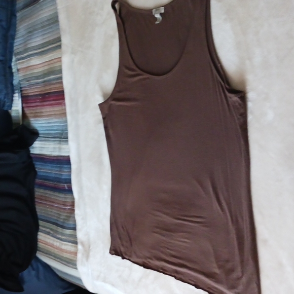 Silky Brown Tank Top by J.Jill - Picture 2 of 4